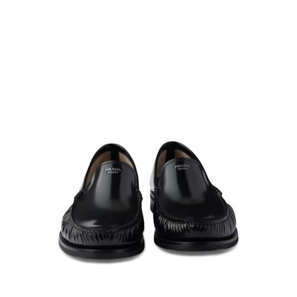 Prada Men Brushed Leather Loafers - Picture 3 of 7